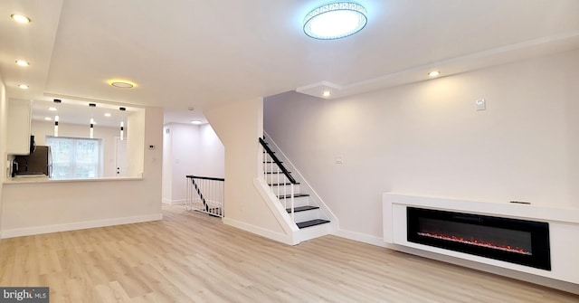 interior space featuring light hardwood / wood-style flooring