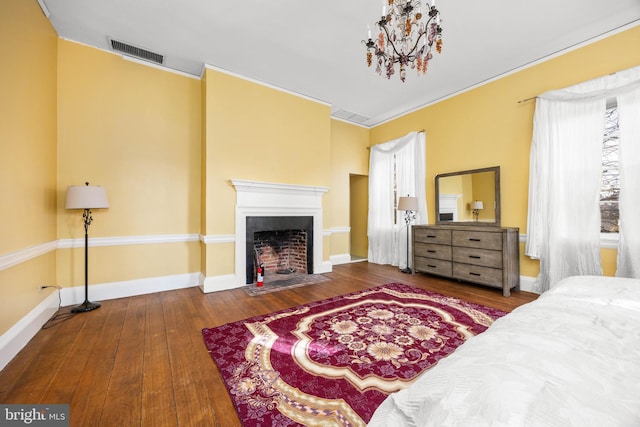 bedroom featuring wood-type flooring