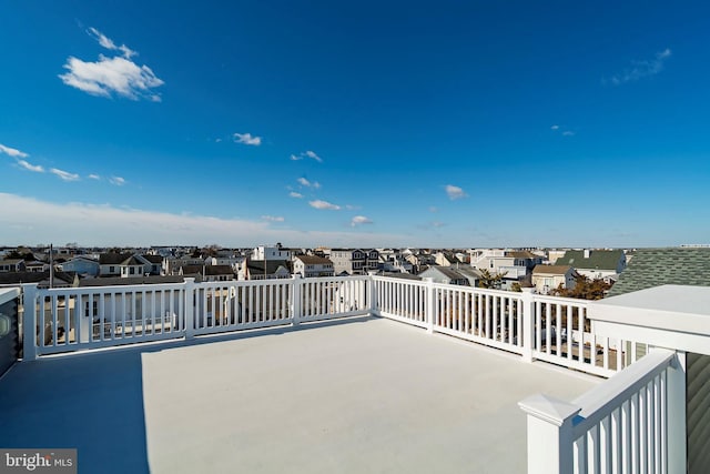 view of patio / terrace with a residential view