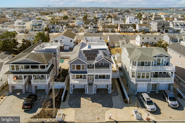 birds eye view of property featuring a residential view