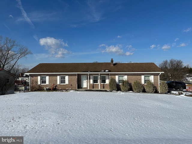 view of ranch-style house