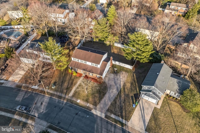 birds eye view of property