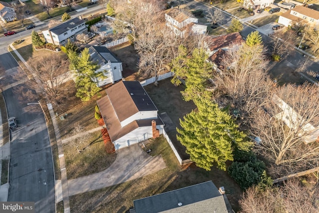 birds eye view of property featuring a residential view