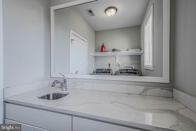 bathroom with vanity