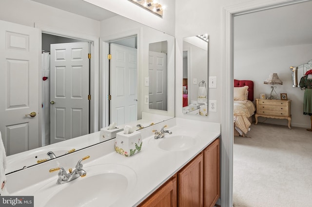 bathroom with vanity