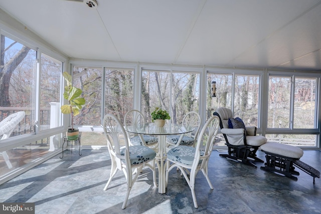 view of sunroom