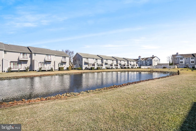 water view with a residential view