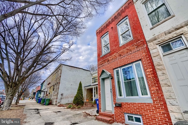 view of property featuring entry steps