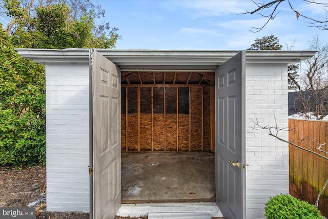 view of outbuilding