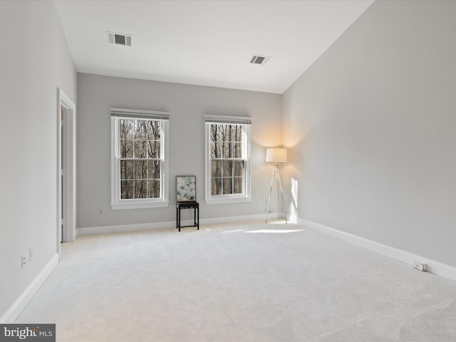 view of carpeted empty room