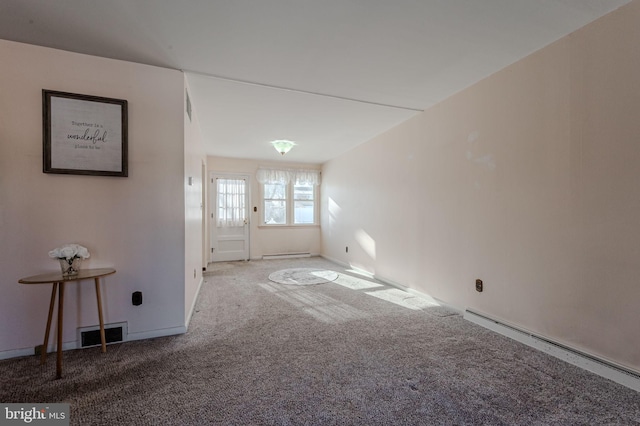 1 Keats Dr, Claymont, DE 19703 - empty room with a baseboard radiator and carpet flooring