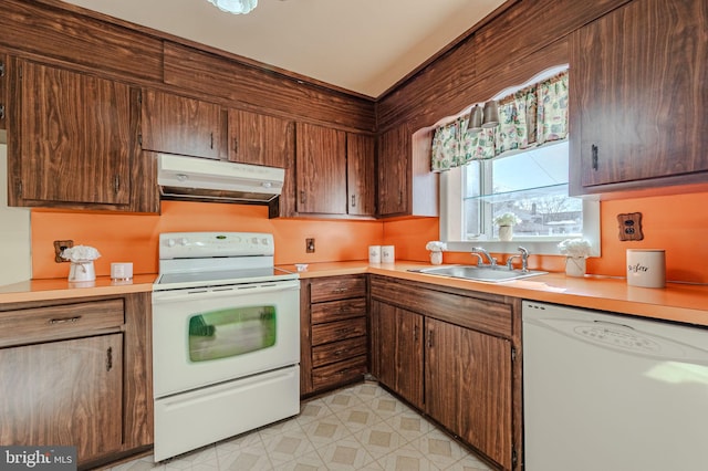 1 Keats Dr, Claymont, DE 19703 - kitchen with sink and white appliances