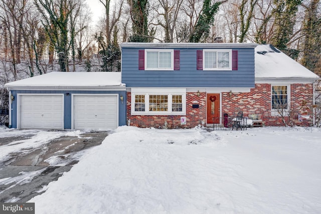 front facade featuring a garage