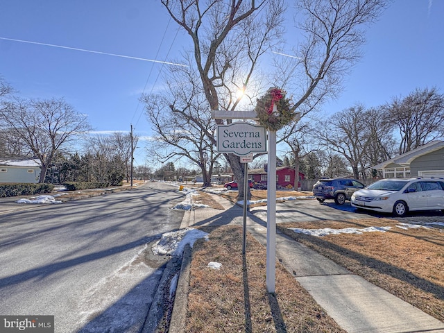 view of road