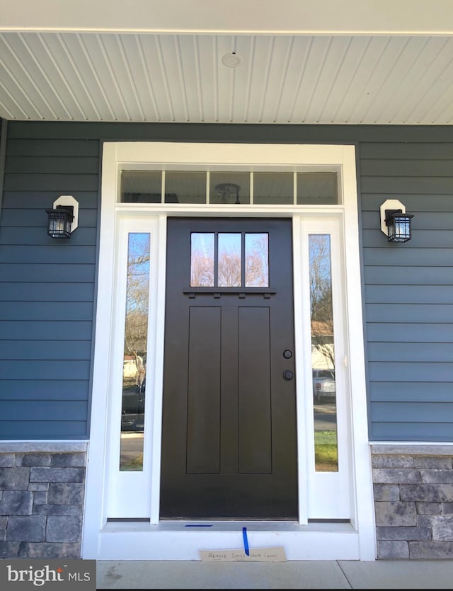 1394 B And A Blvd, Arnold, MD 21012 - view of exterior entry with stone siding and covered porch