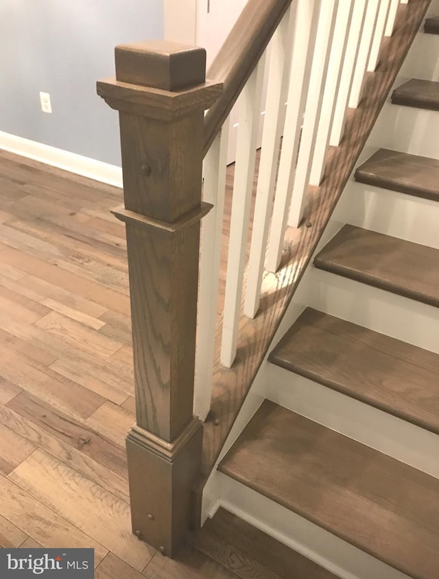 1394 B And A Blvd, Arnold, MD 21012 - staircase featuring wood finished floors and baseboards