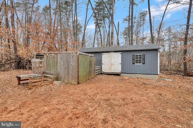 view of outbuilding