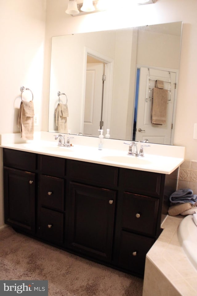 bathroom with vanity