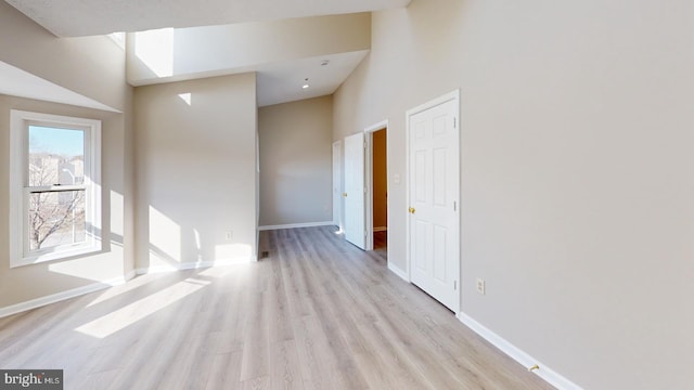 hall featuring light hardwood / wood-style floors