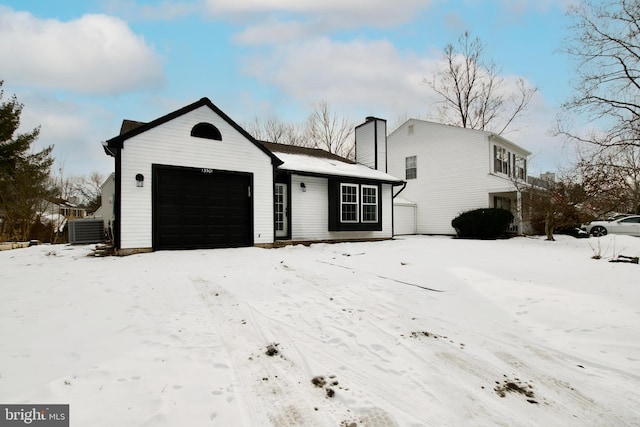 view of front of property featuring central AC unit