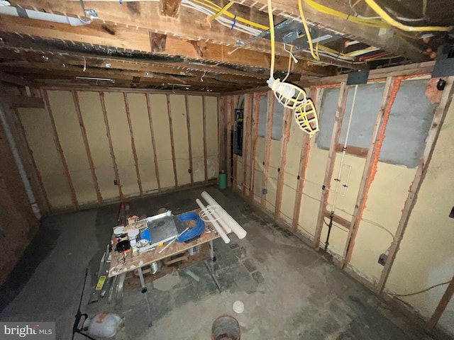 view of basement