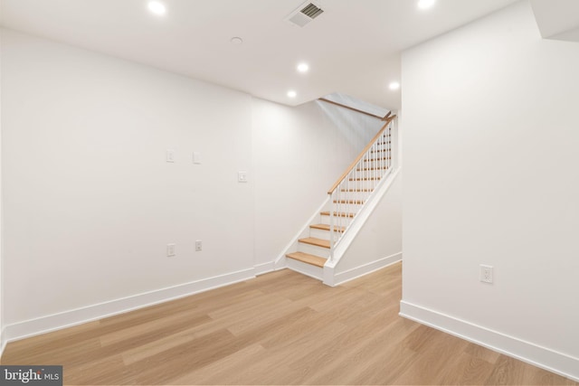 interior space featuring wood-type flooring