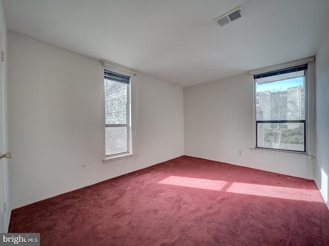 view of carpeted empty room