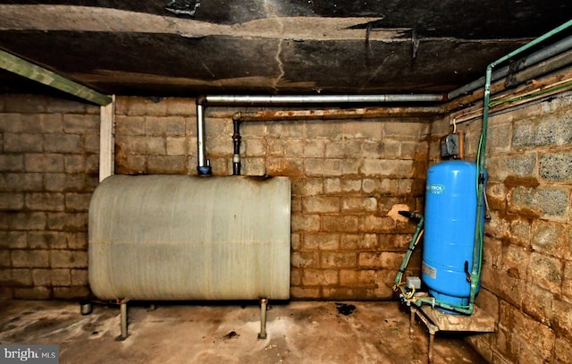 utility room with heating fuel