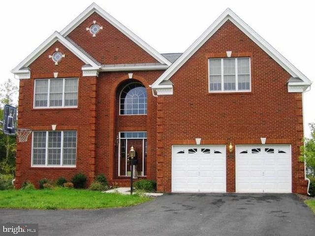 view of property with a garage