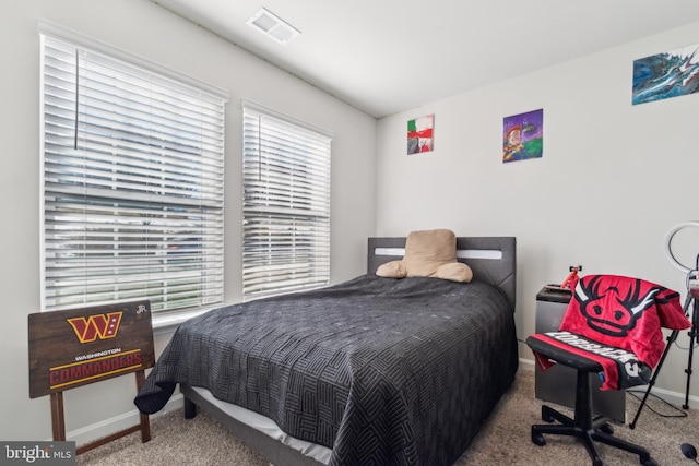 bedroom featuring carpet floors