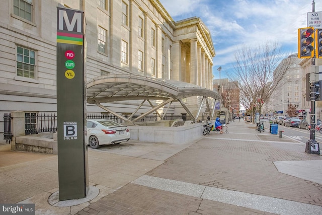 view of parking