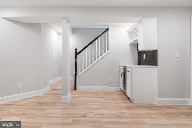 interior space with wood-type flooring