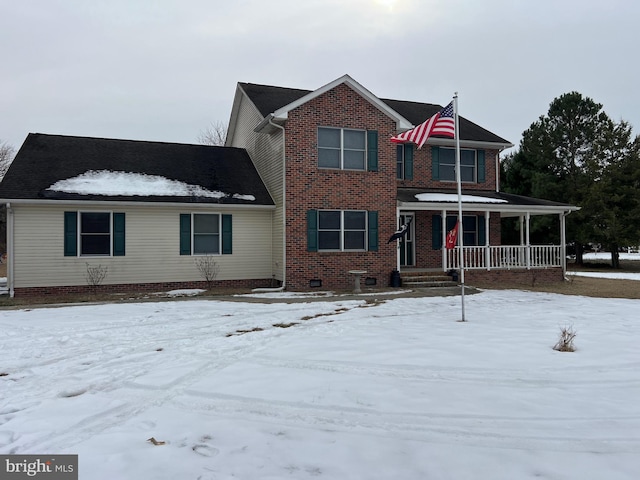 view of front of house featuring a porch