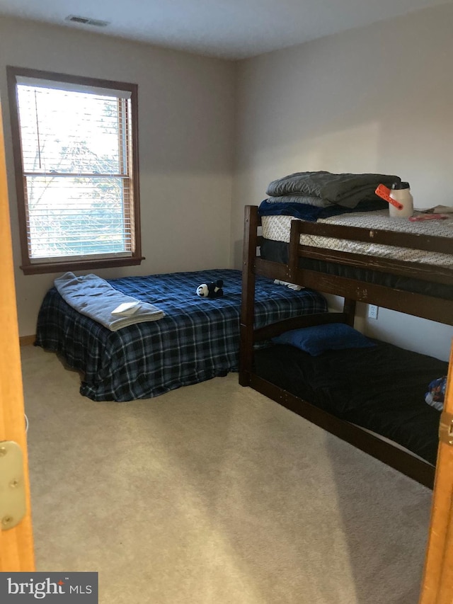 bedroom with carpet floors