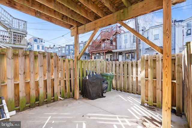 view of patio / terrace featuring grilling area