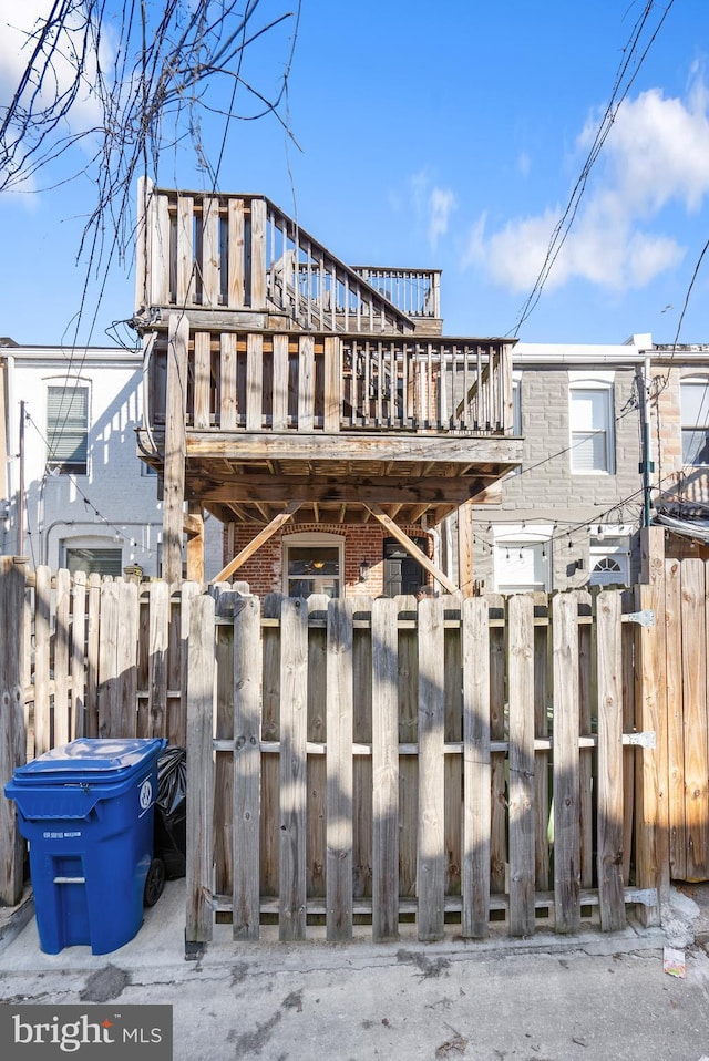 view of rear view of property