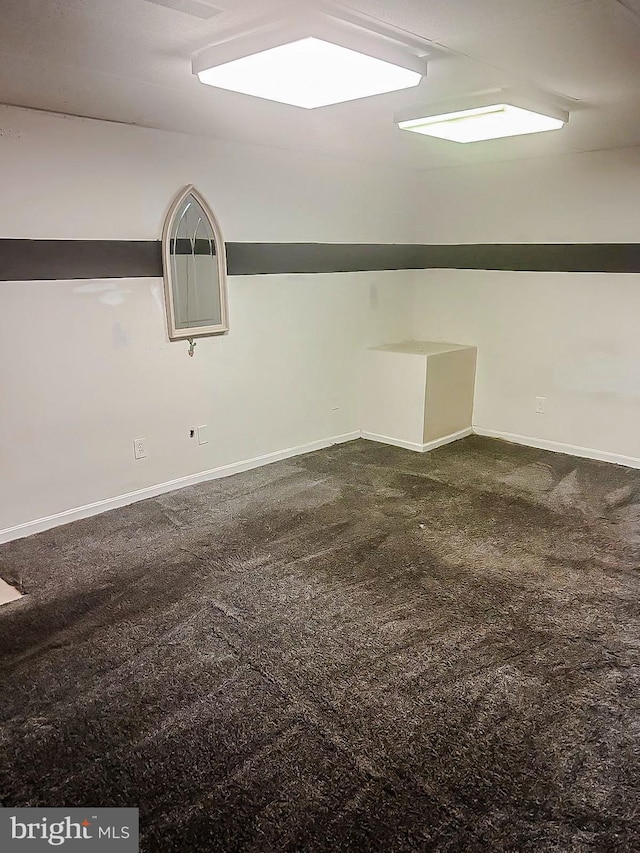 interior space with carpet flooring