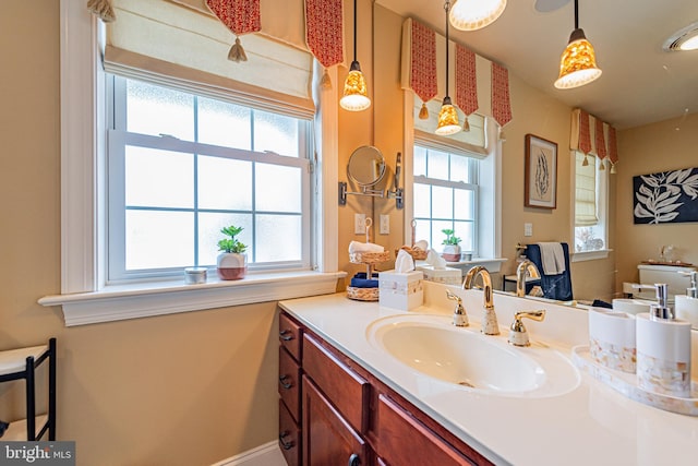 bathroom featuring vanity