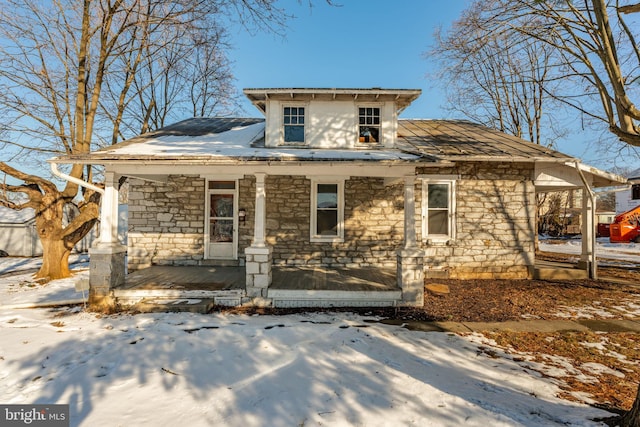 bungalow with a porch