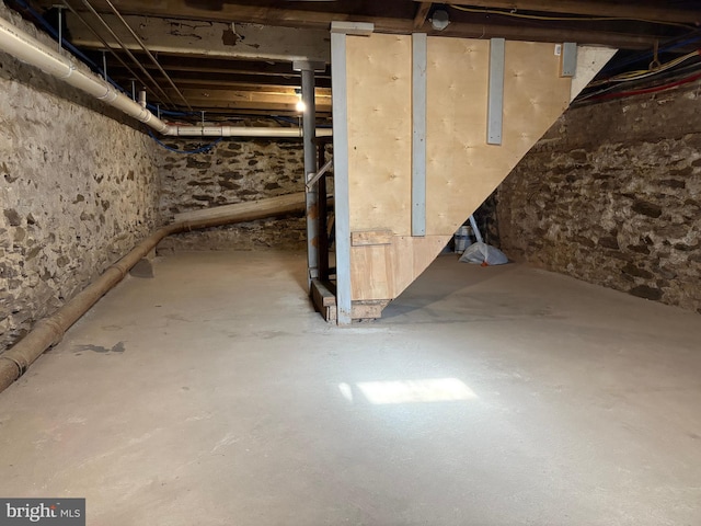 view of basement