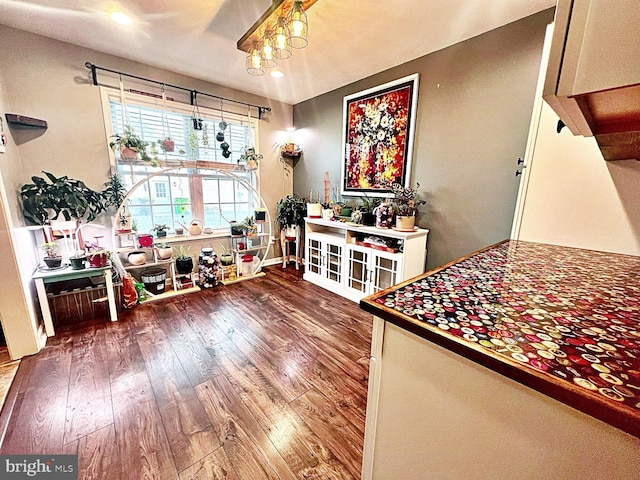 interior space with wood-type flooring