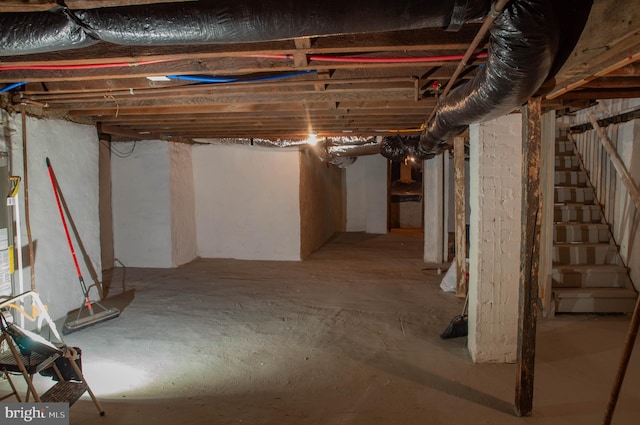 view of basement