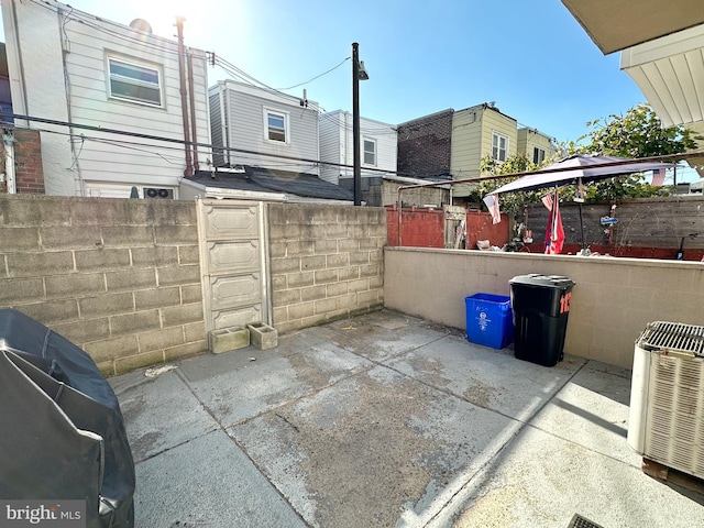 view of patio / terrace featuring a gazebo