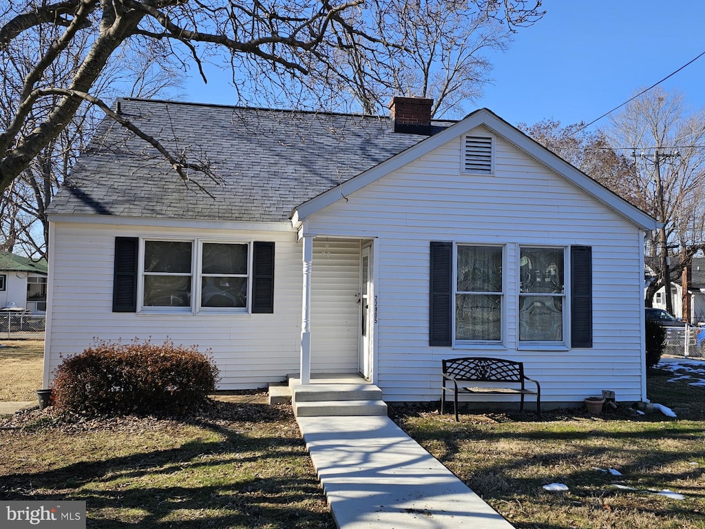 view of bungalow-style home