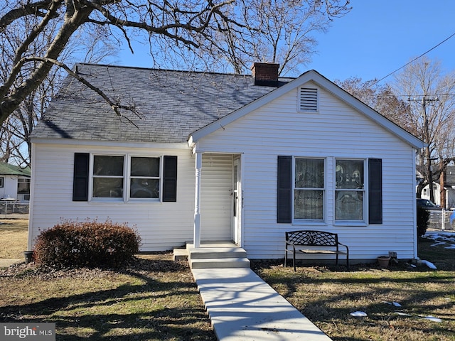 view of bungalow-style home