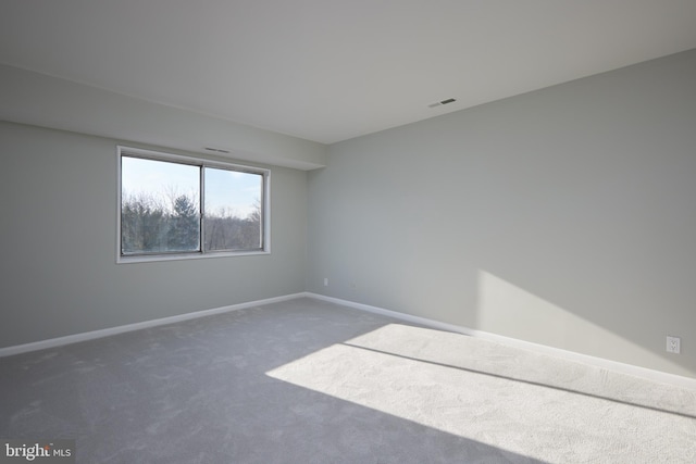 view of carpeted empty room