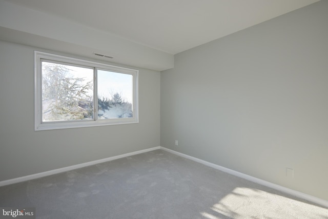 view of carpeted empty room