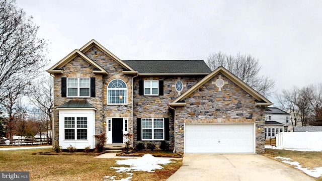 view of front of house featuring a garage