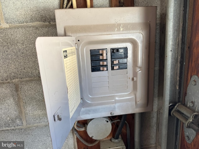 utility room with electric panel