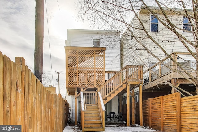 view of rear view of property